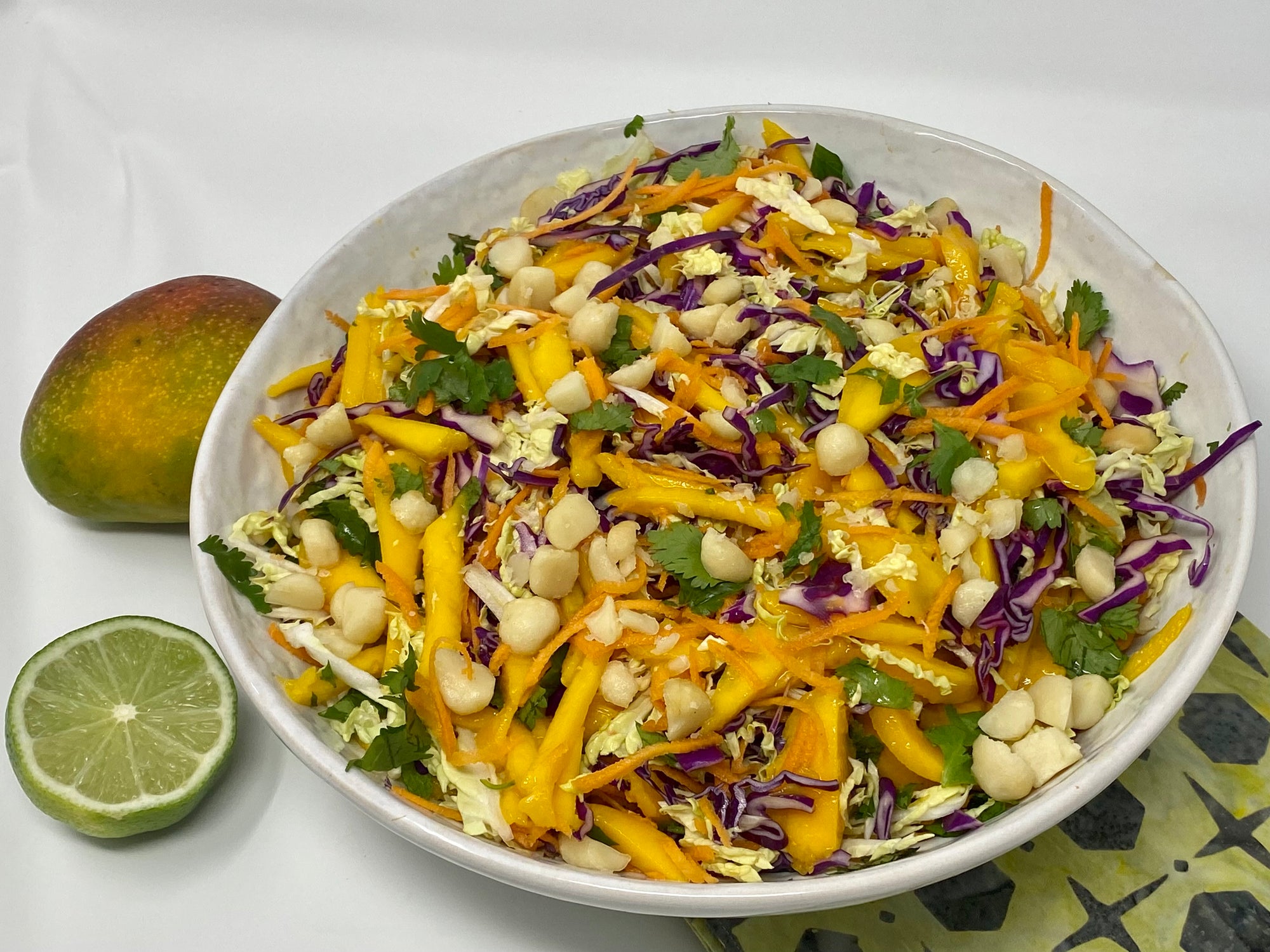 Coleslaw with Mango, lime and honey
