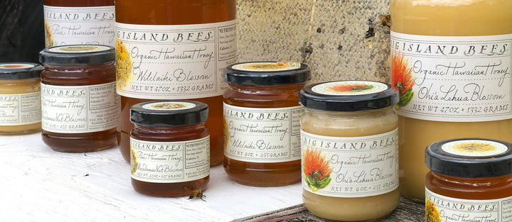 Raw honey jars