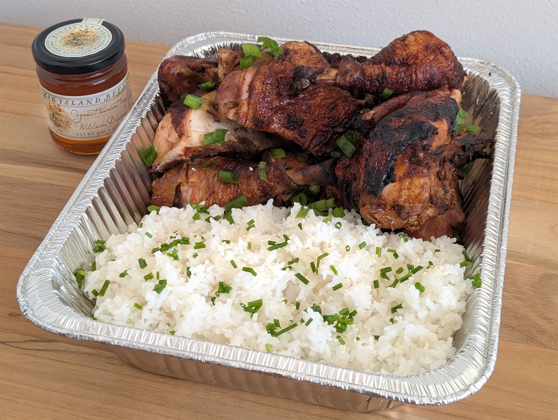 Roadside Hawaiian huli-huli chicken