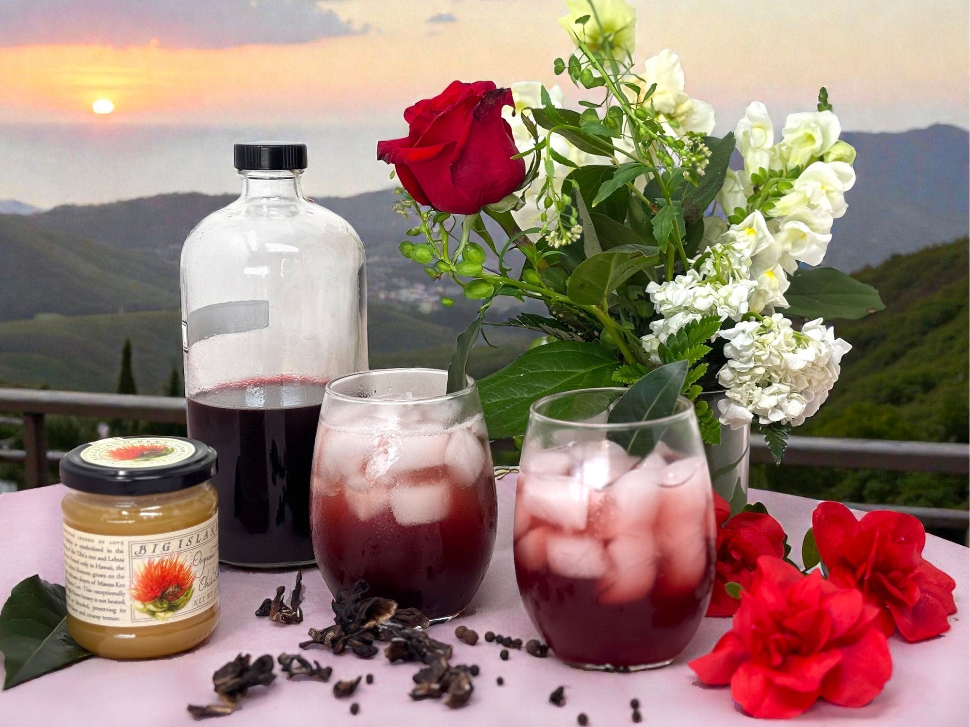 The Love Potion: Hibiscus Honey Shrub