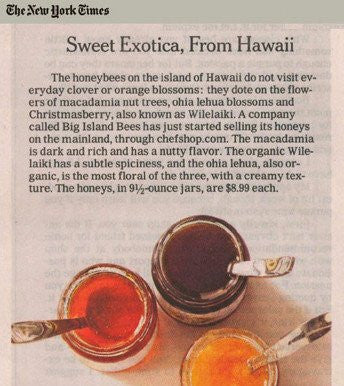 Sweet, Exotica honey from Big Island Bees in Hawaii