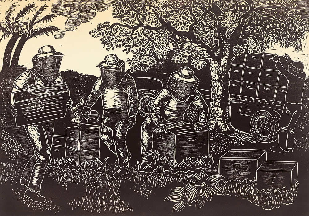 &#39;The Beekeepers&#39; Giclee