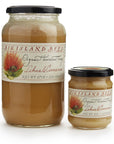 organic hawaiian lehua honey infused with cinnamon in glass jar